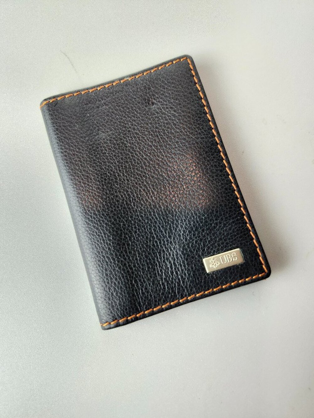 UBS Men's Leather Bifold Credit Card Wallet